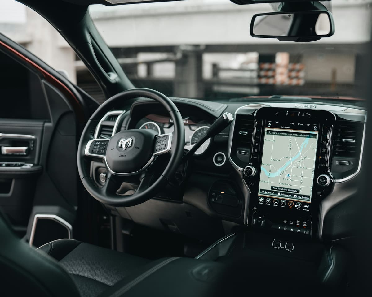 A car's cabin
